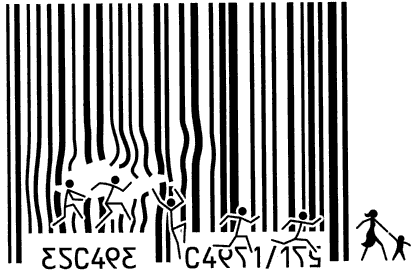 codice a barre come prigione da cui scappare