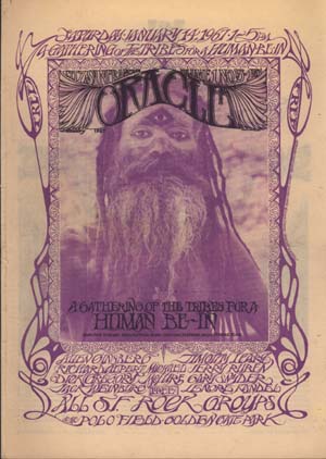 City of San Francisco Oracle. Vol.1, no.5, 1971 (San Francisco,CA: Oracle Co-operative Pub. Co.) Poster design © Michael Bowen; photo, Casey Sonnabend